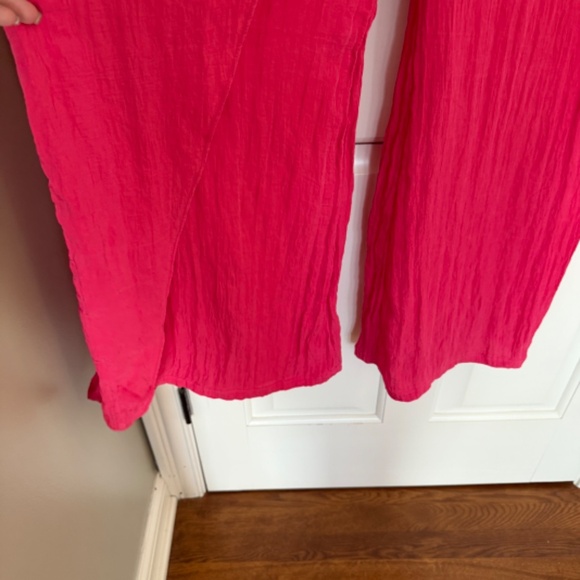 New! Zara creased effect wrap trousers Wide Leg Pants nwt 31010 - Picture 8 of 15